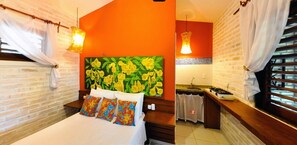Luxe kamer | Lakens van Egyptisch katoen, luxe beddengoed, een minibar, gratis wifi