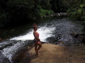 A waterfall pool