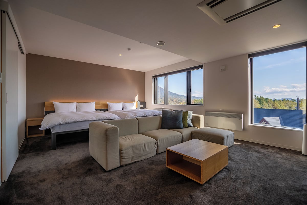 Suite, 2 camas de matrimonio, no fumadores (Yotei) | Caja fuerte, wifi gratis, ropa de cama