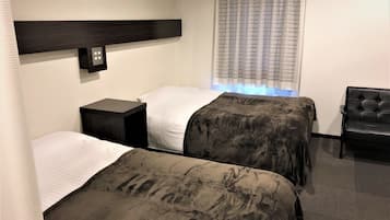 Desk, free WiFi, bed sheets