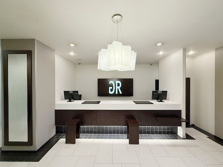 Reception. Green Rich Hotel Iwakuni Ekimae Artificial Hot Spring Futamata Yunohana