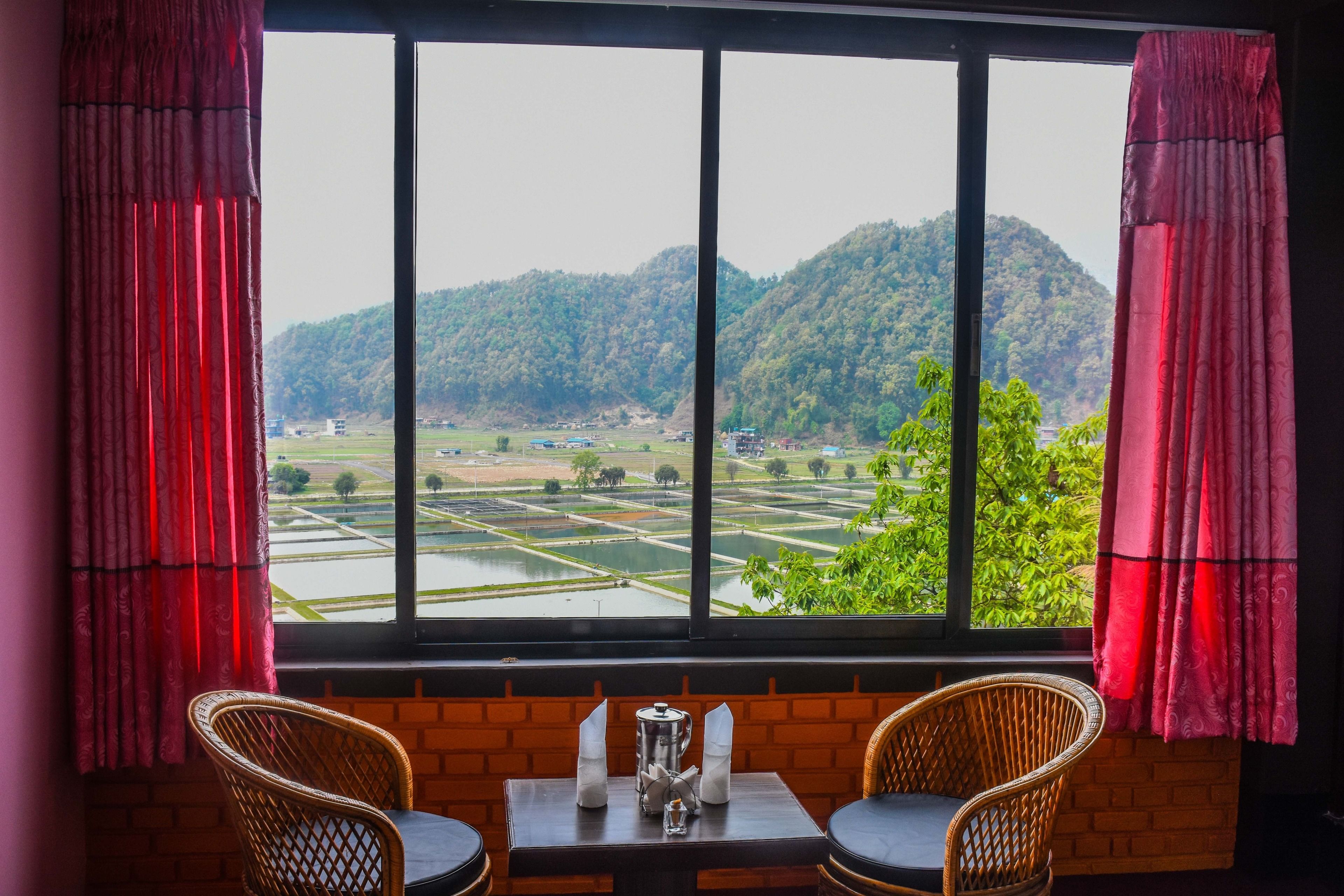 Uitzicht vanuit de kamer