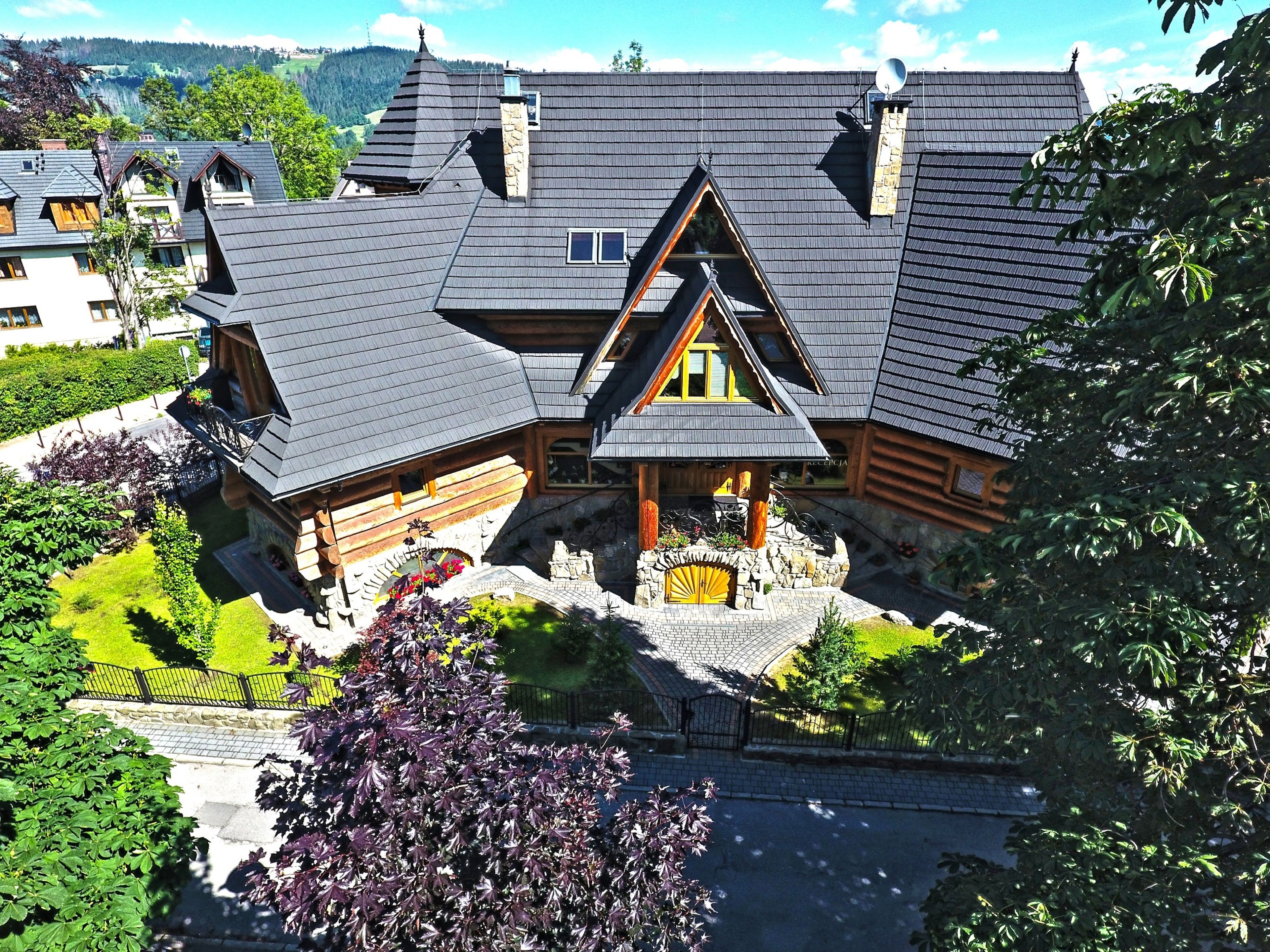 Overnatningsstedets indgangsparti