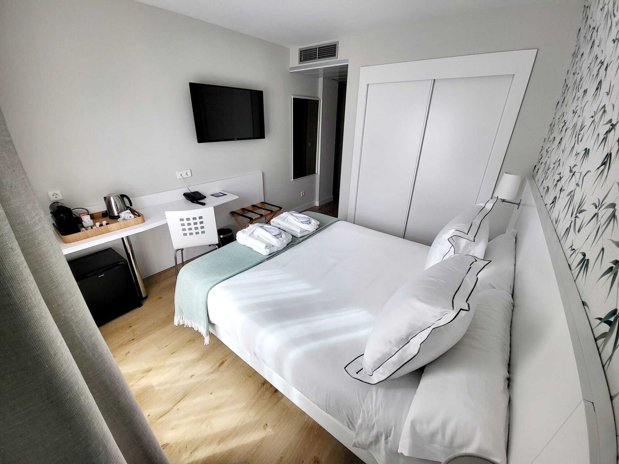 superior double room | desk, laptop workspace, blackout curtains, iron/ironing board