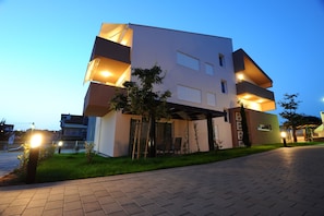 Front of property – evening/night