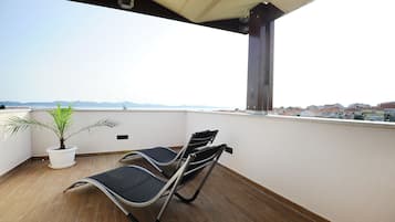 Studio, Terrace, Sea View | Balcony
