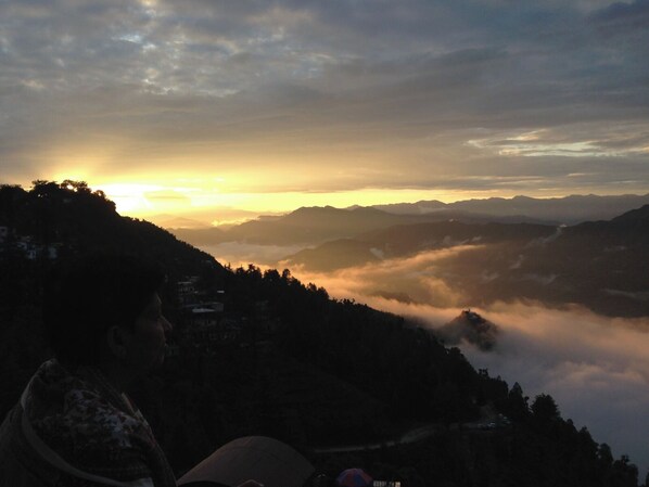 Vue sur les montagnes