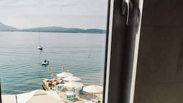 Superior-dobbeltværelse - balkon - havudsigt | Premium-sengetøj, senge med madrasser af memory foam, minibar