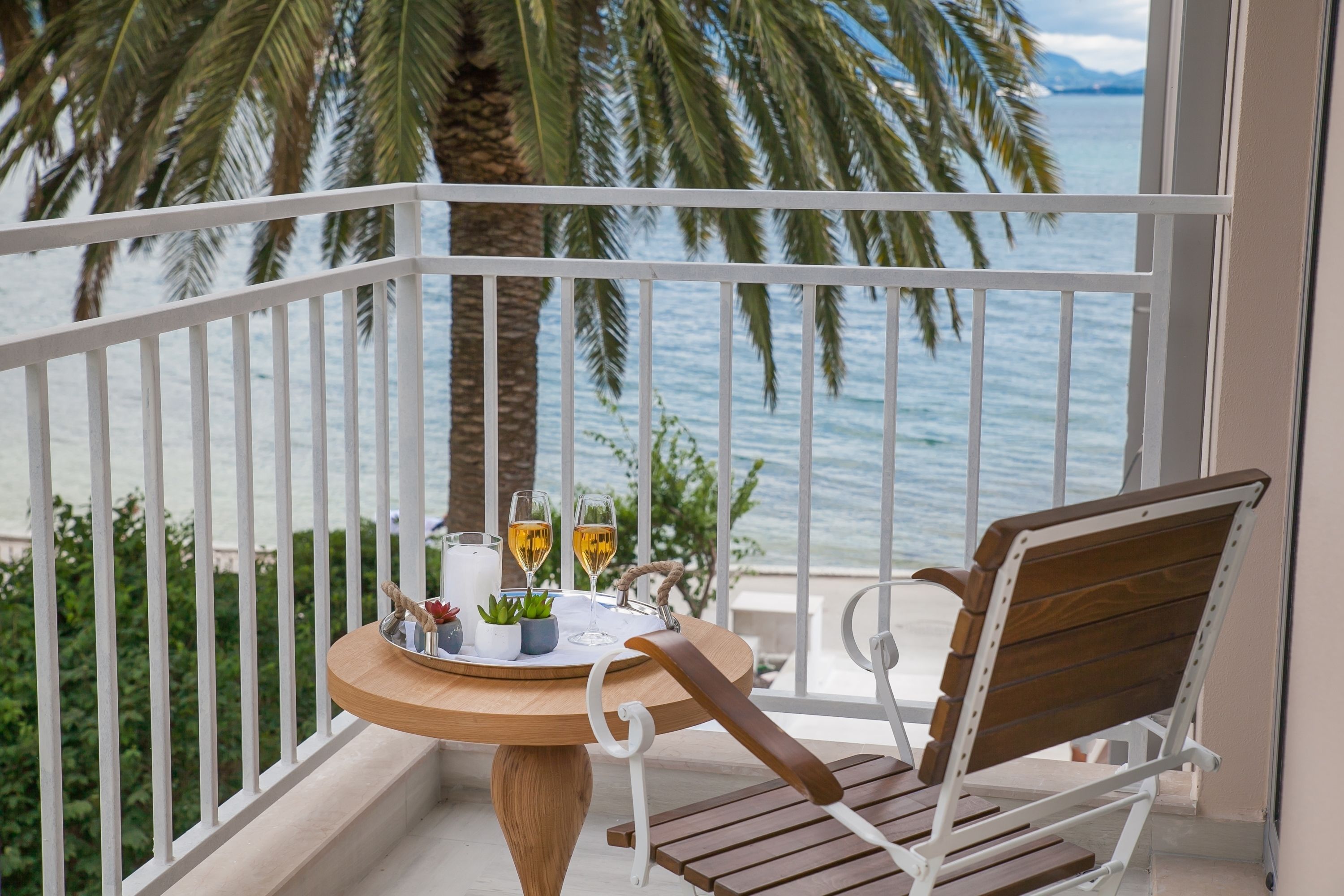 Double Room, Balcony, Partial Sea View | Balcony view