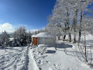 Tente, salle de bains privée, vue montagne (4 places) | Vue depuis l’hébergement
