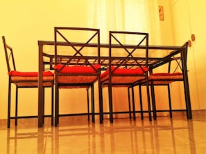 Opções para refeição no quarto