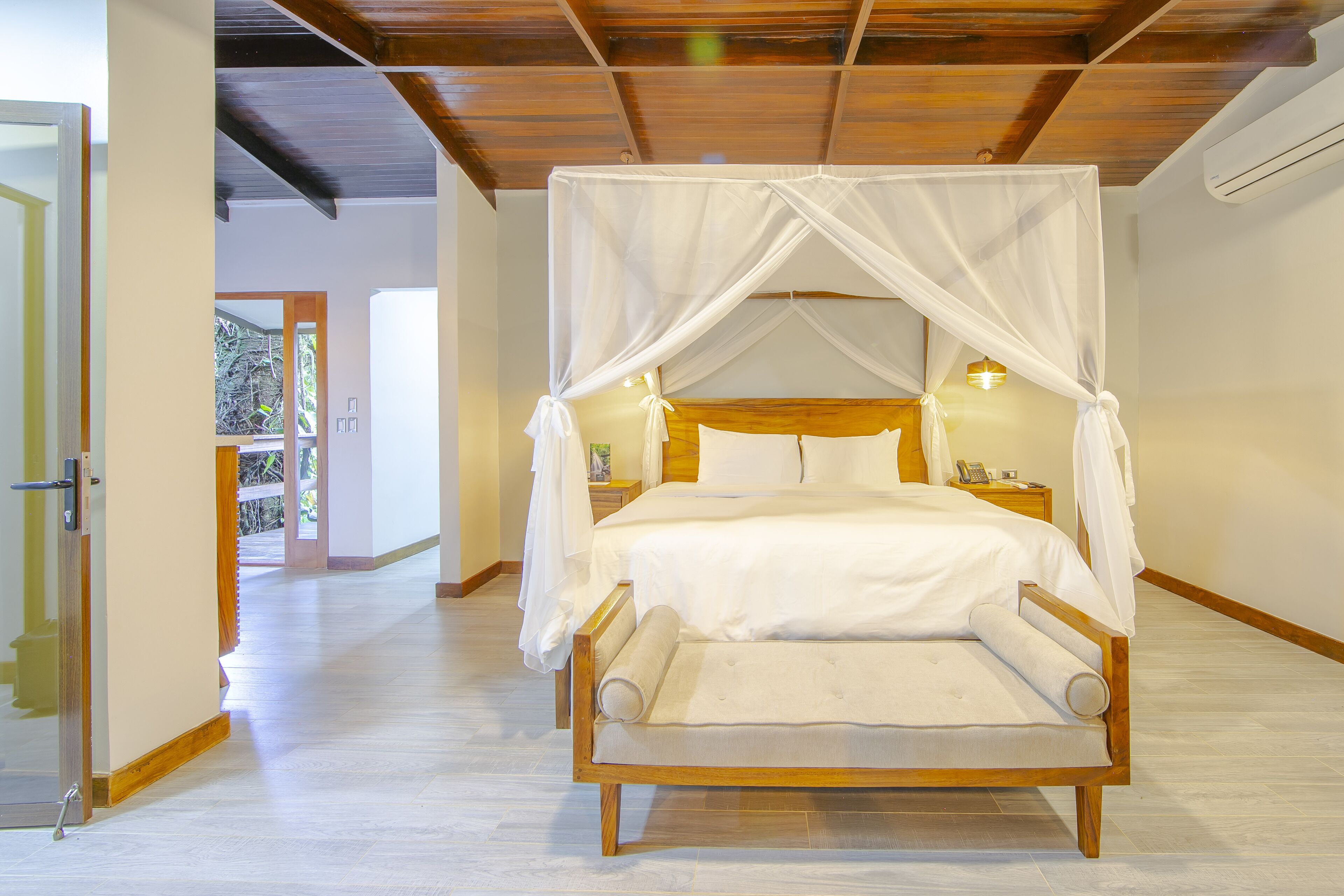 Premium bedding, down duvets, individually decorated, desk