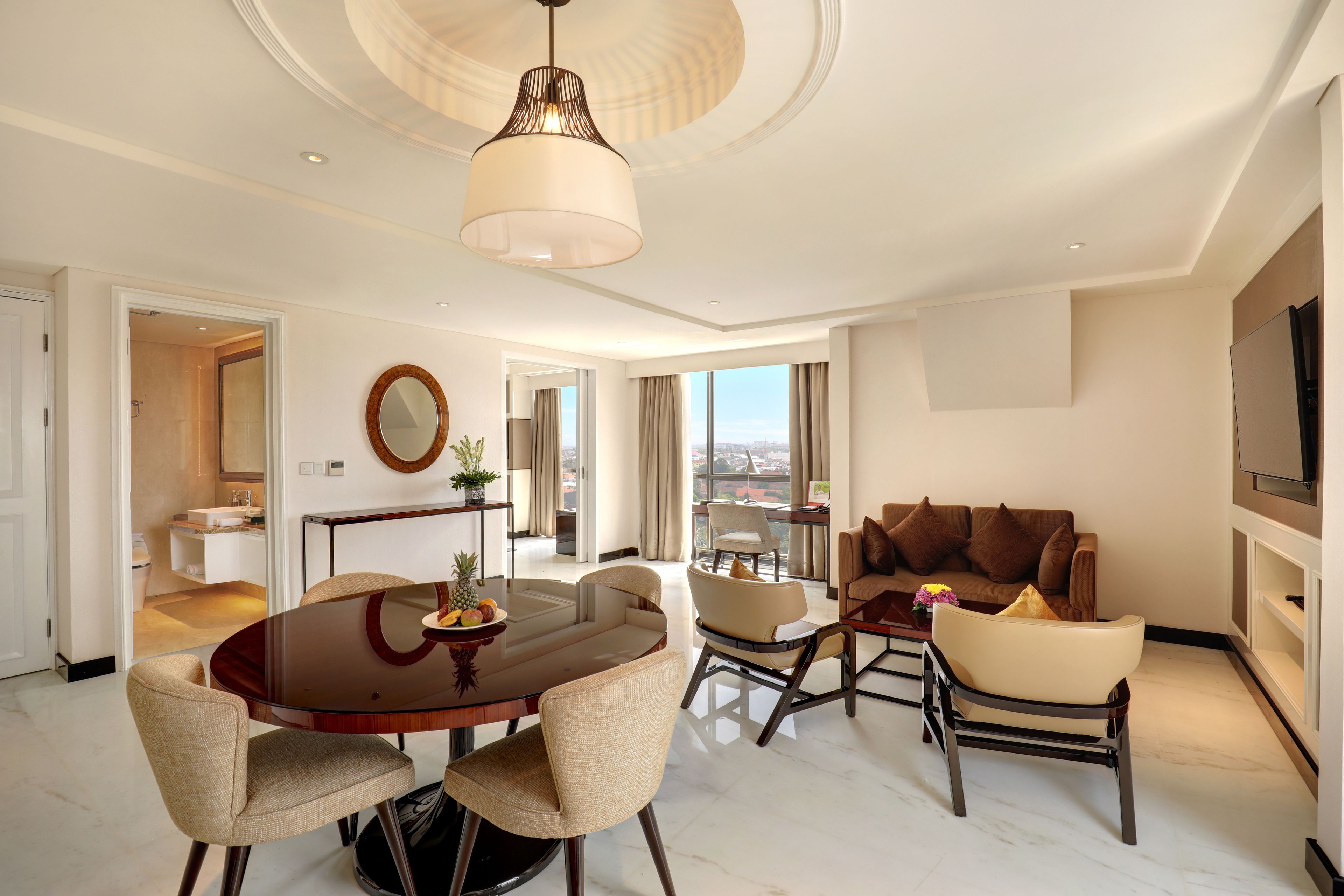 Executive Suite, 1 King Bed | Living room | LCD TV