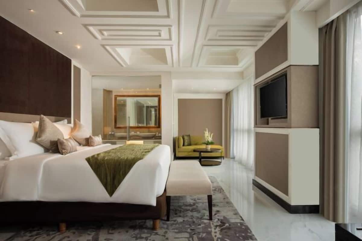 Ropa de cama de alta calidad y minibar