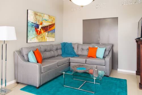 Superior Apartment, 2 Bedrooms, Terrace, Courtyard View | Living area | 50-inch flat-screen TV with cable channels, TV, DVD player
