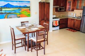 Superior Apartment, 2 Bedrooms, Terrace, Courtyard View | Living area | 50-inch flat-screen TV with cable channels, TV, DVD player - Skyview Manor Guest Apartments (Kingston)