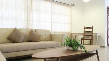 Villa, 4 Bedrooms, Jetted Tub, Sea View | Living area | Flat-screen TV