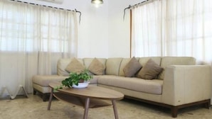 Villa, 4 Bedrooms, Jetted Tub, Sea View | Living area - Dlilah's Villa Cabins (Hof HaCarmel)