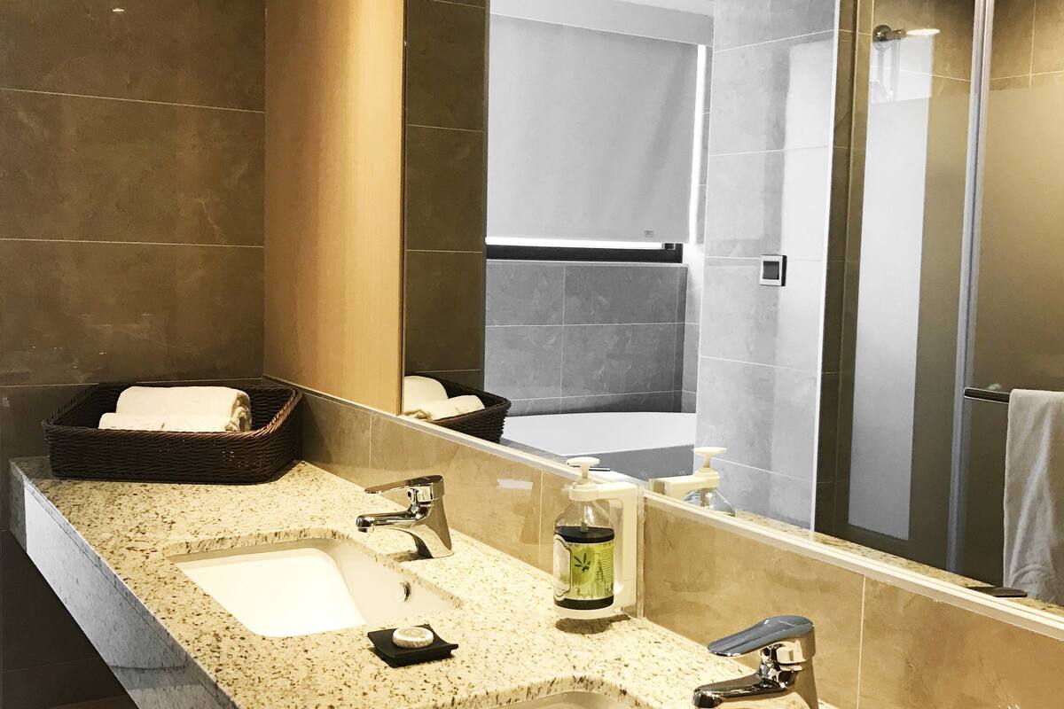 deluxe family room  | in-room safe, desk, blackout curtains, iron/ironing board