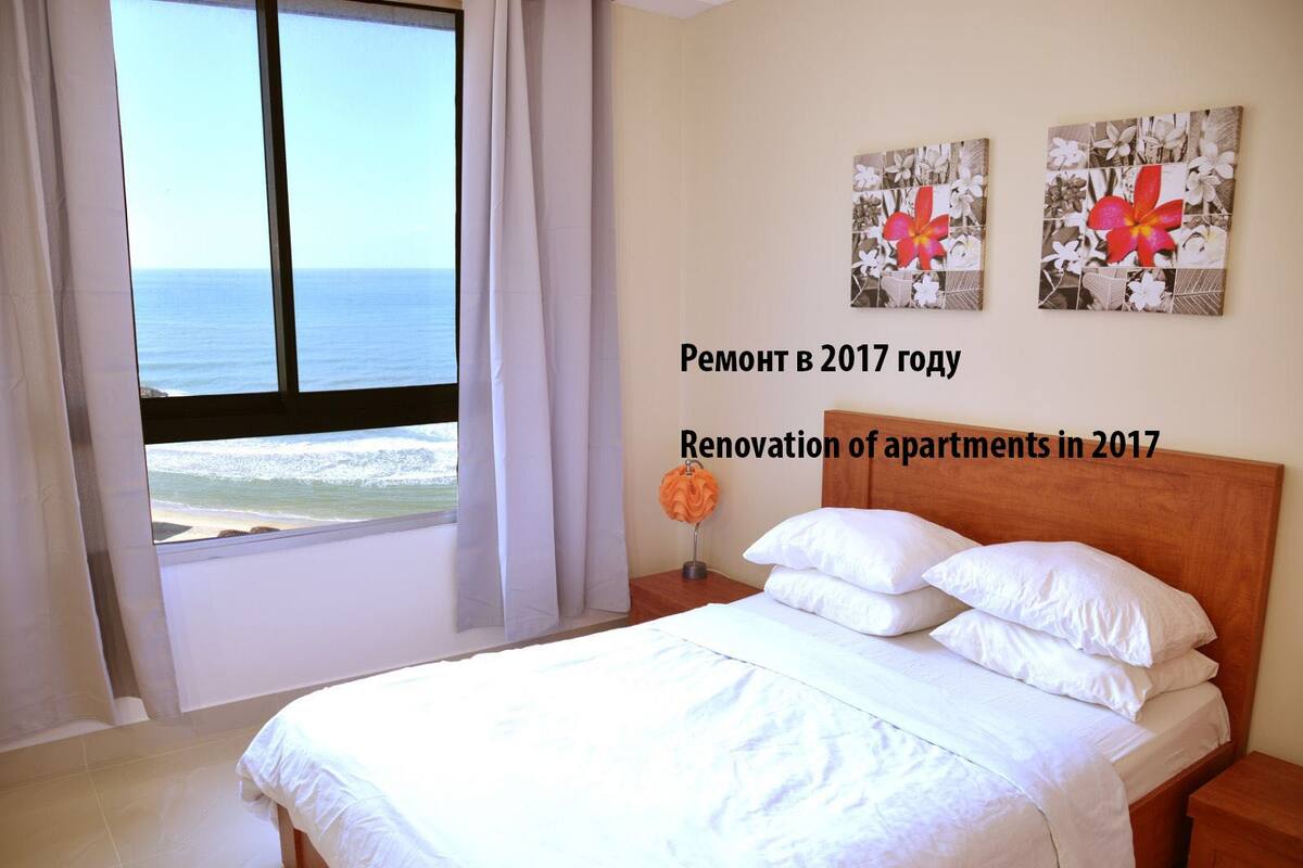 家庭公寓, 1 间卧室, 海景, 海滨 | 高档床上用品、婴儿床、免费 WiFi
