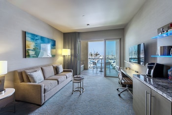 Accessible Sea Level Ocean View King Suite | 1 bedroom, premium bedding, down comforters, Tempur-Pedic beds at Shade Hotel Redondo Beach