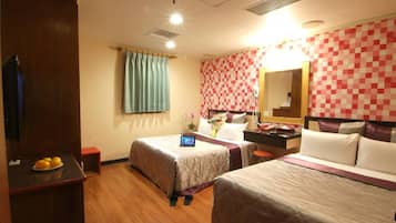 Down comforters, desk, free WiFi