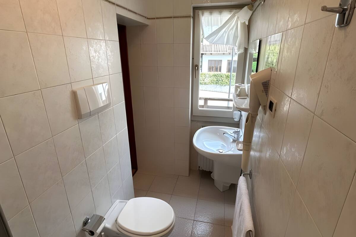 shower, free toiletries, hair dryer, bidet