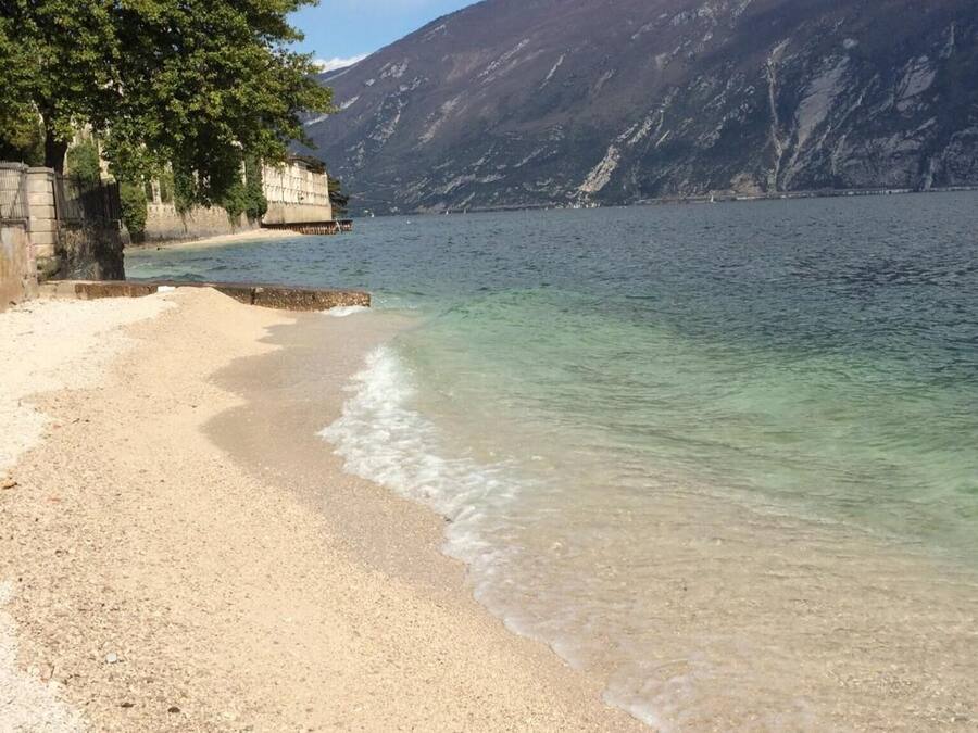 On the beach, beach towels