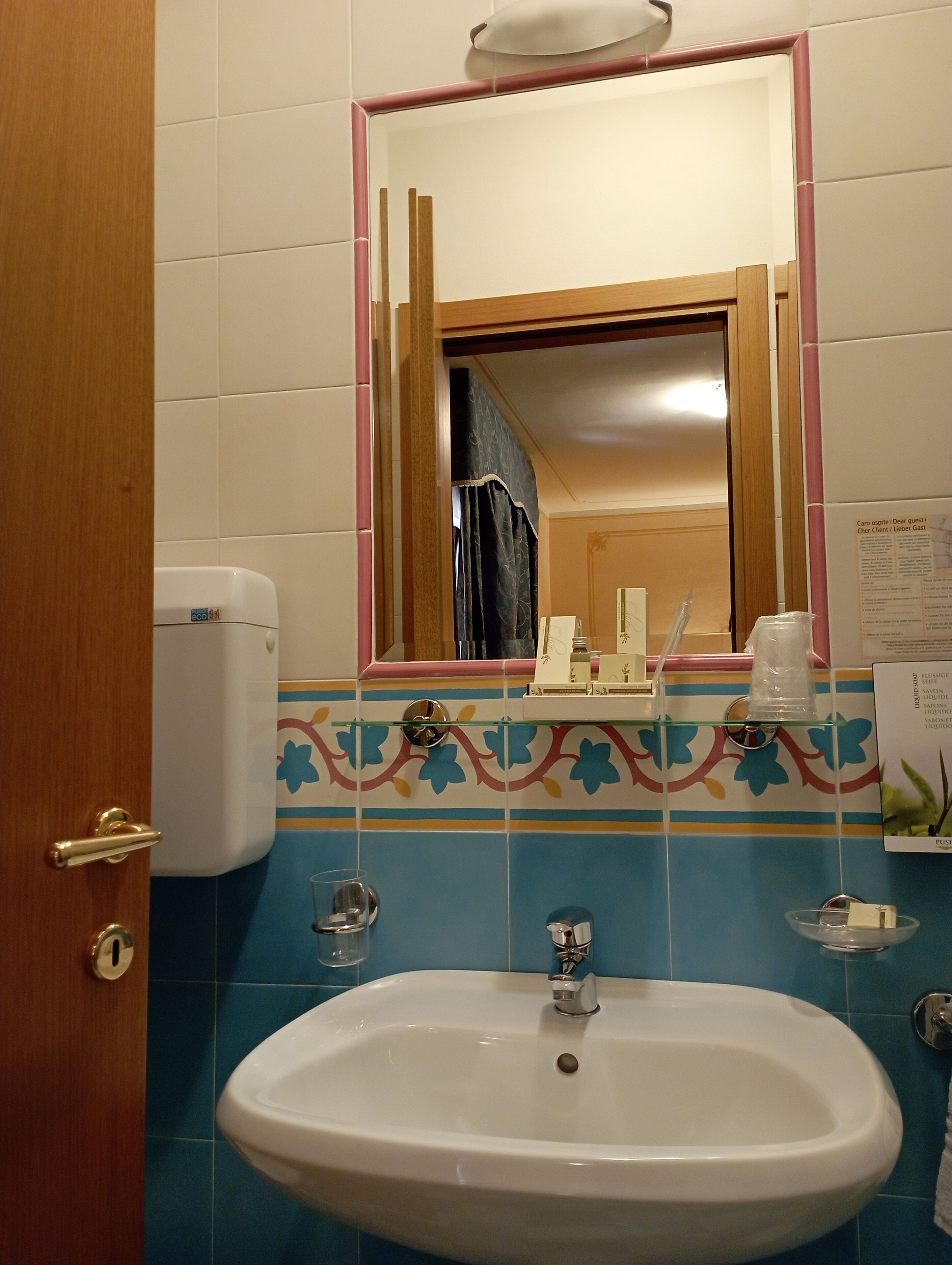 twin room, mountain view | bathroom | shower, free toiletries, hair dryer, towels