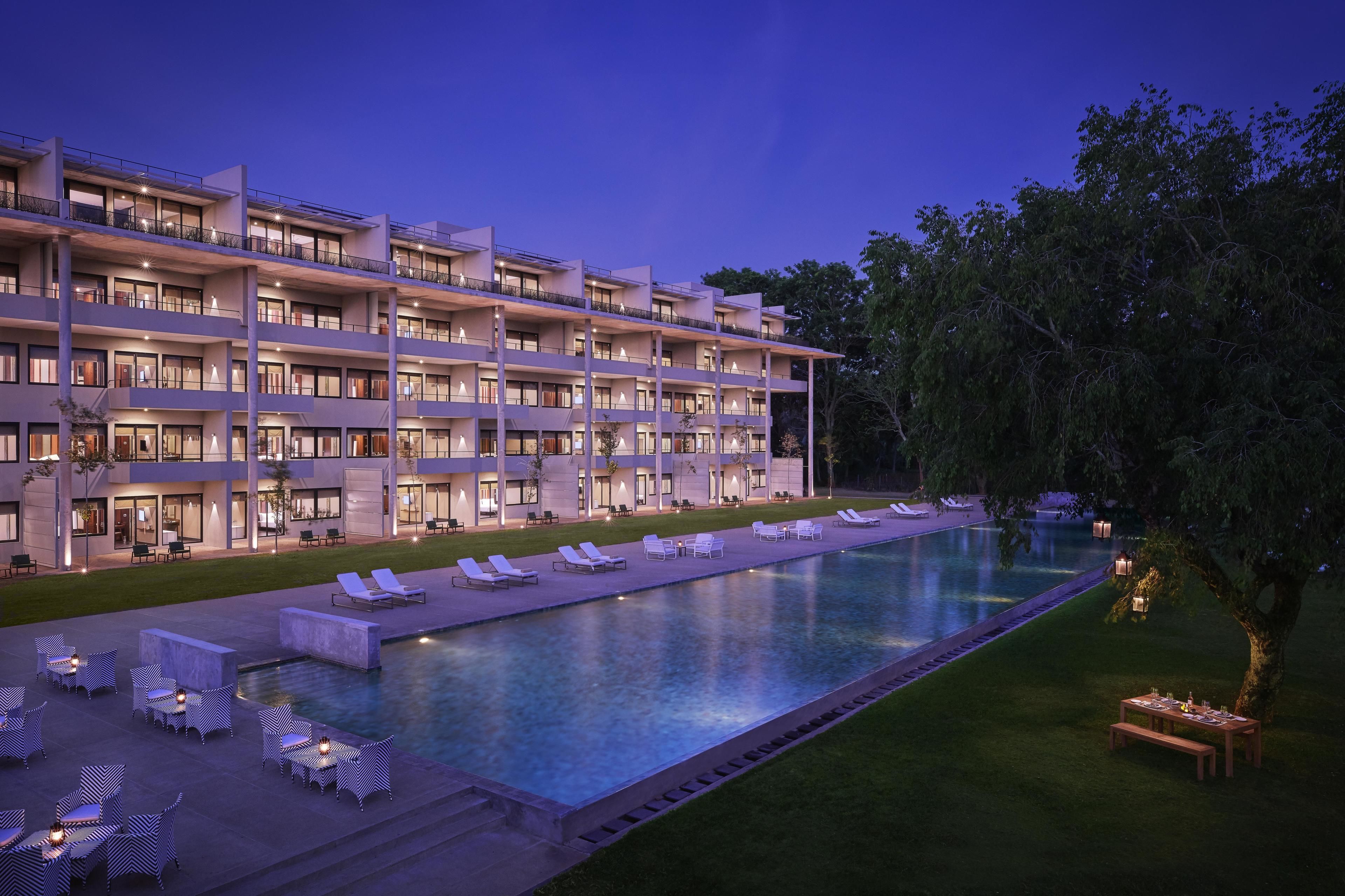 Front of property - evening/night