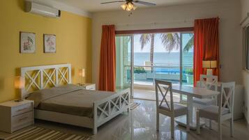 Beachfront Studio | Iron/ironing board, free WiFi