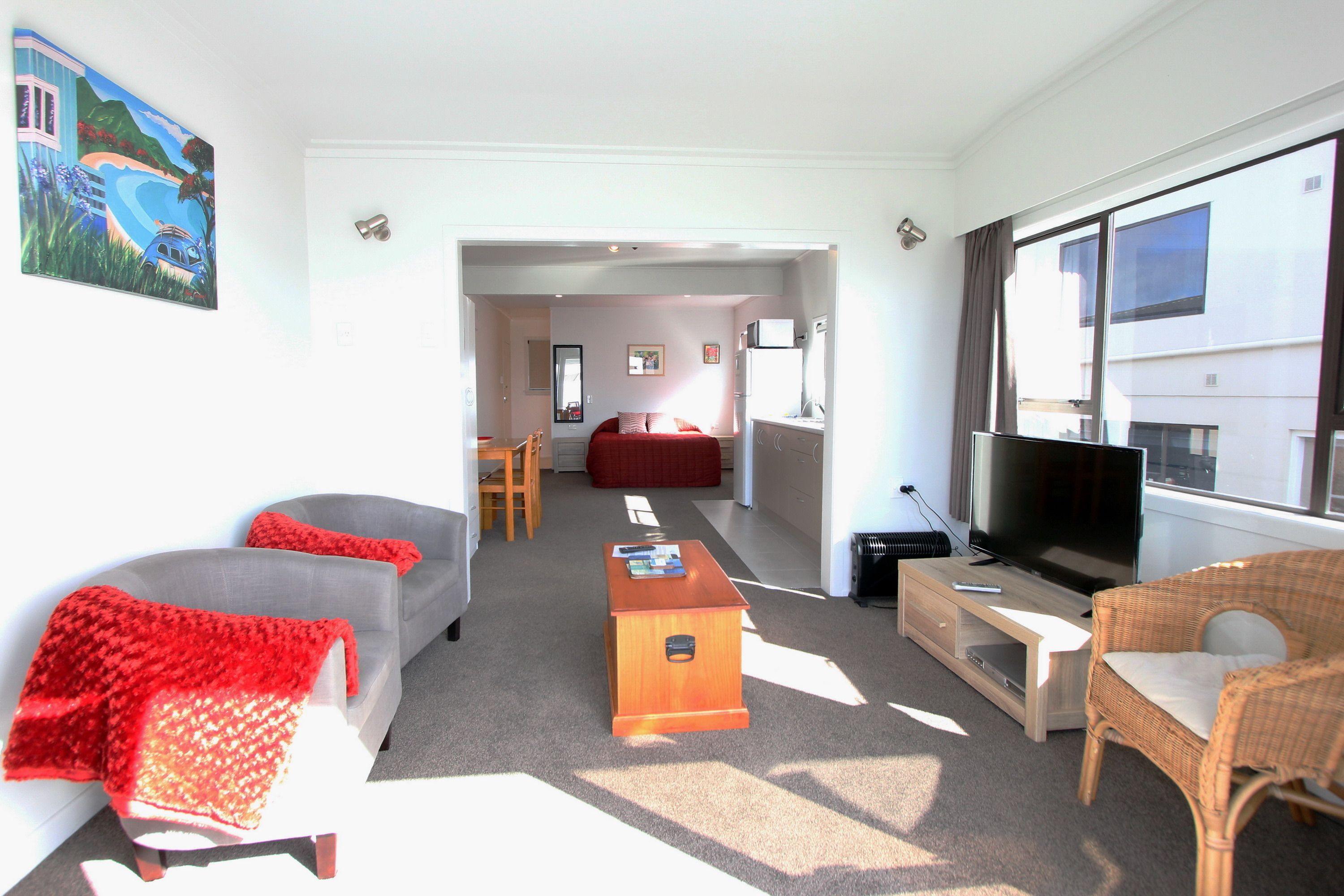 1 - supreme studio apartment | living room | flat-screen tv