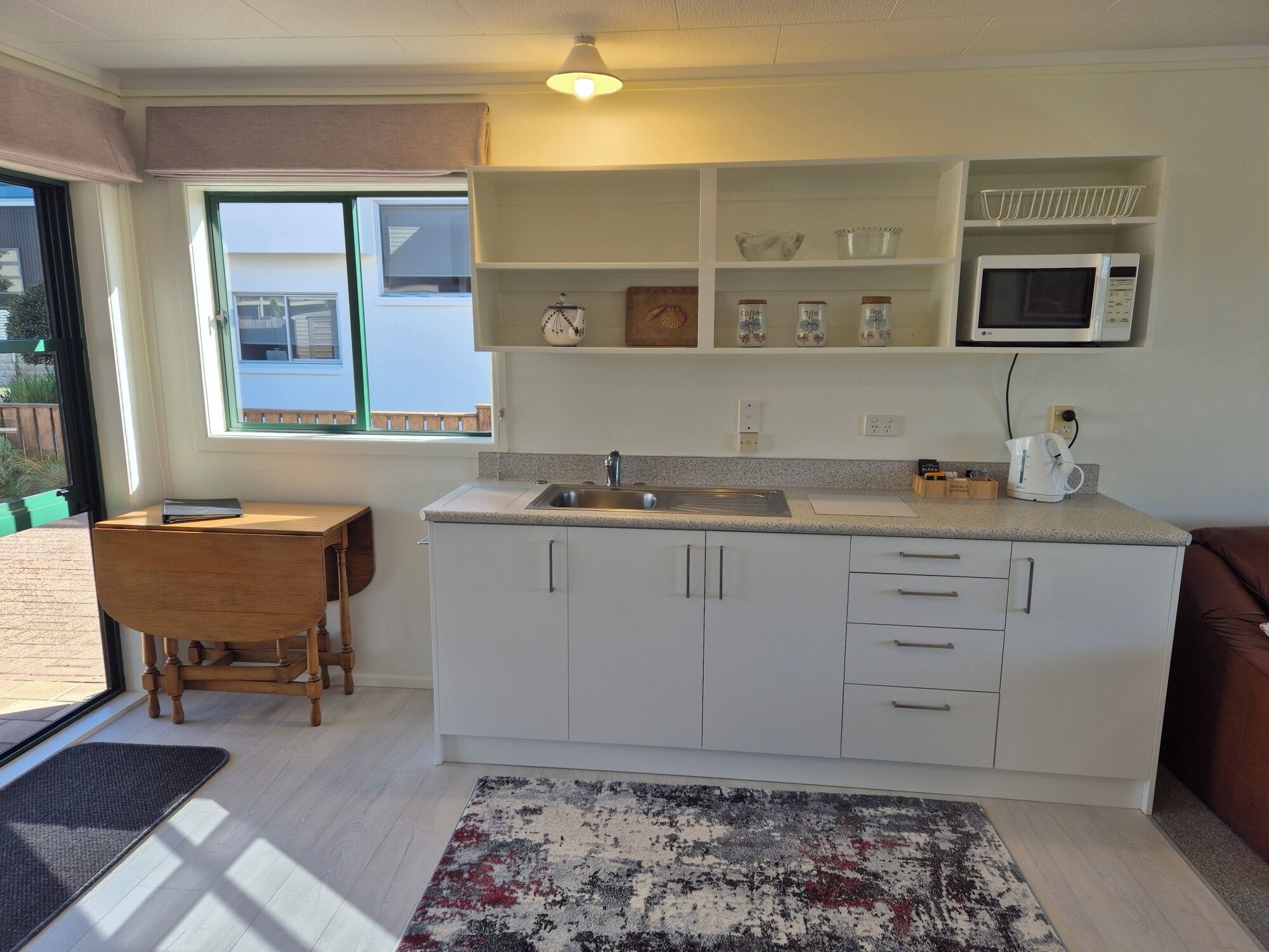 no. 9 - two bedroom ground floor apartment | private kitchen | fridge, microwave, electric kettle, toaster