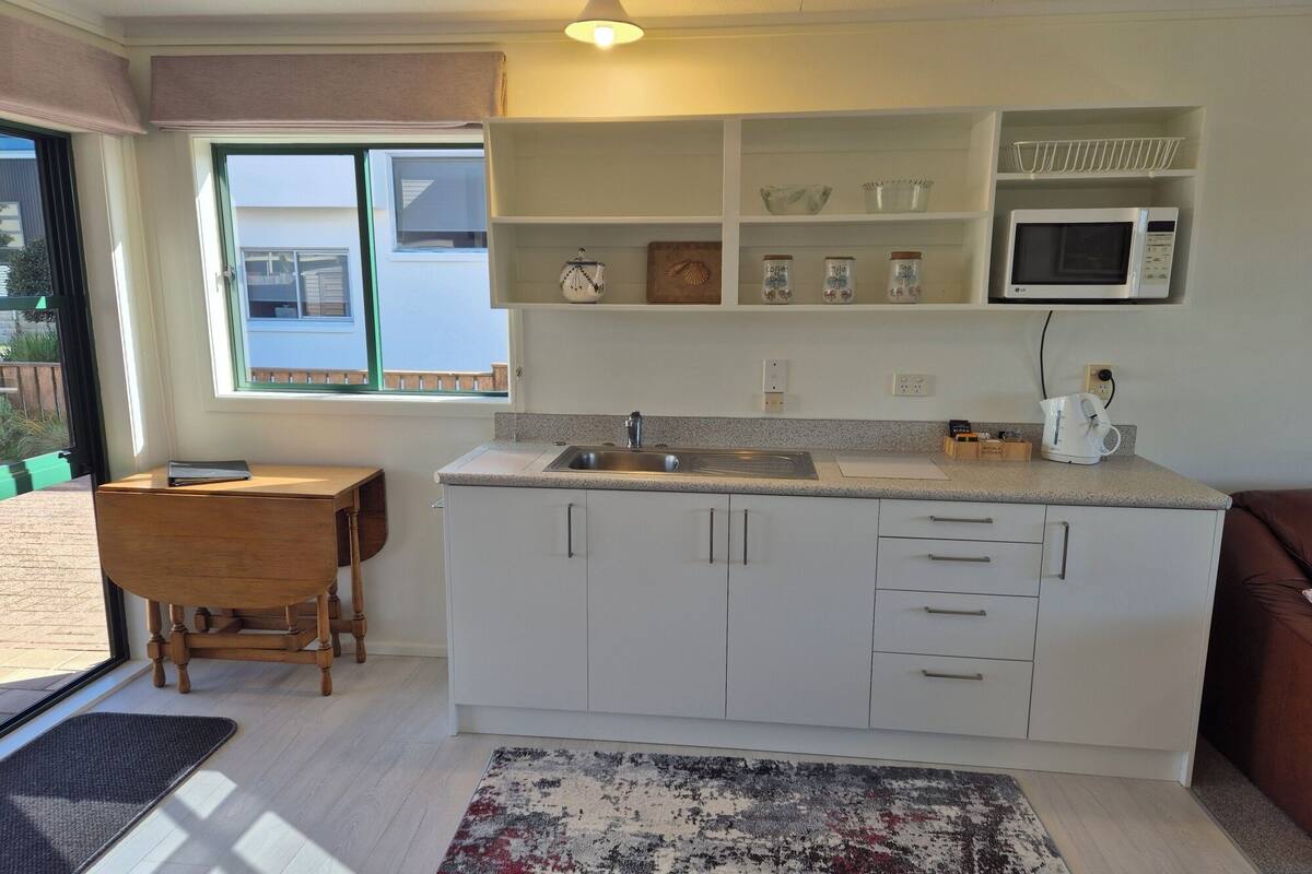 no. 9 - two bedroom ground floor apartment | private kitchen | fridge, microwave, electric kettle, toaster