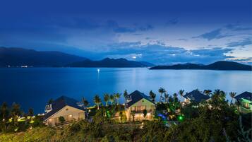 Three-Bedroom Villa with Private Pool | Minibar, in-room safe, desk, rollaway beds