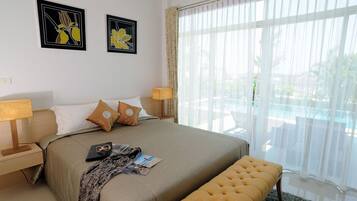 3 Bedrooms Garden Pool Villa | Con stile personalizzato, con arredamento individuale, una scrivania