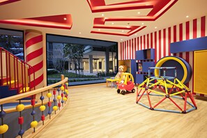 Área de juegos infantiles bajo techo