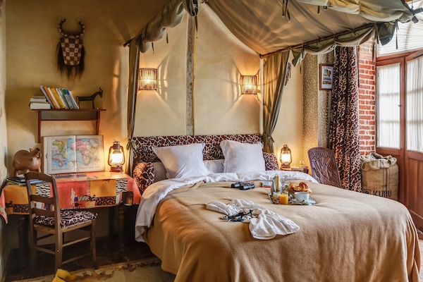 Double Room (Safari) | Premium bedding, desk, iron/ironing board, free WiFi