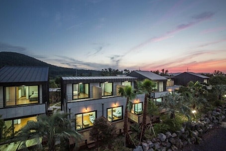Front of property – evening/night. The Some Pension