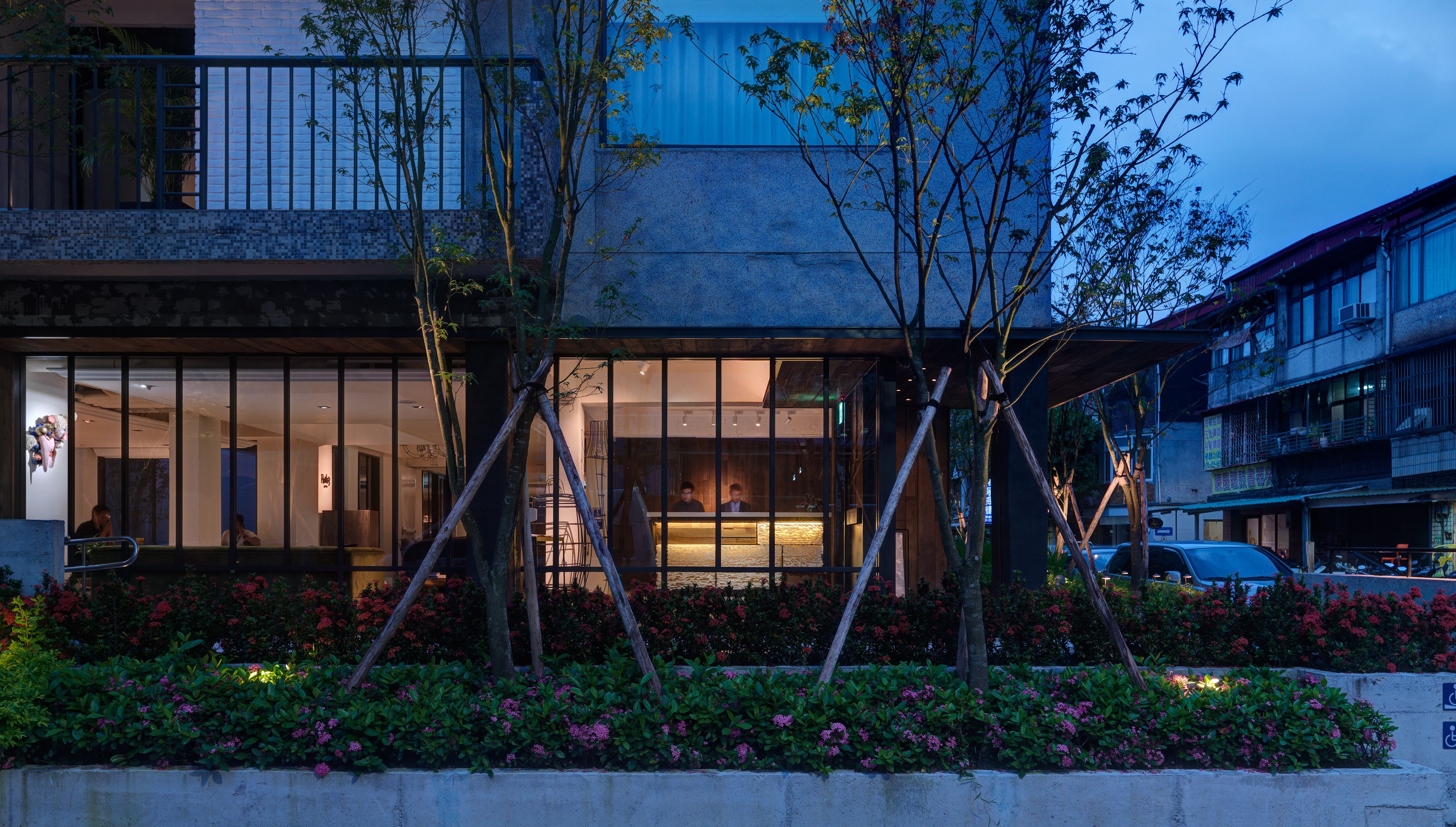 front of property – evening/night