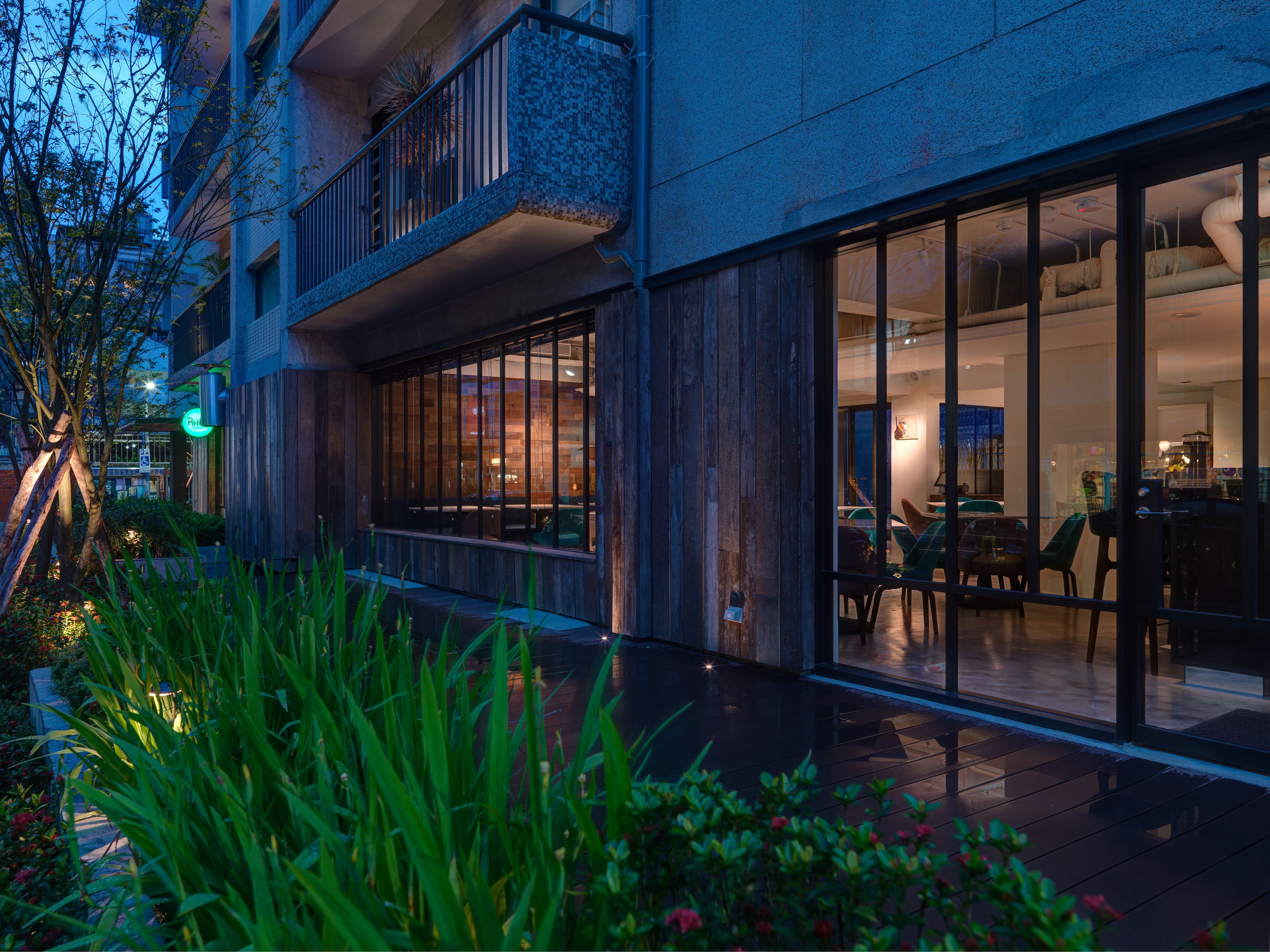 front of property – evening/night