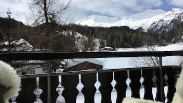 Appartement, 2 chambres, balcon, vue montagne | Balcon