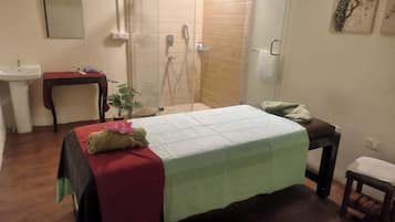 Body treatments, aromatherapy, deep-tissue massages, Swedish massages