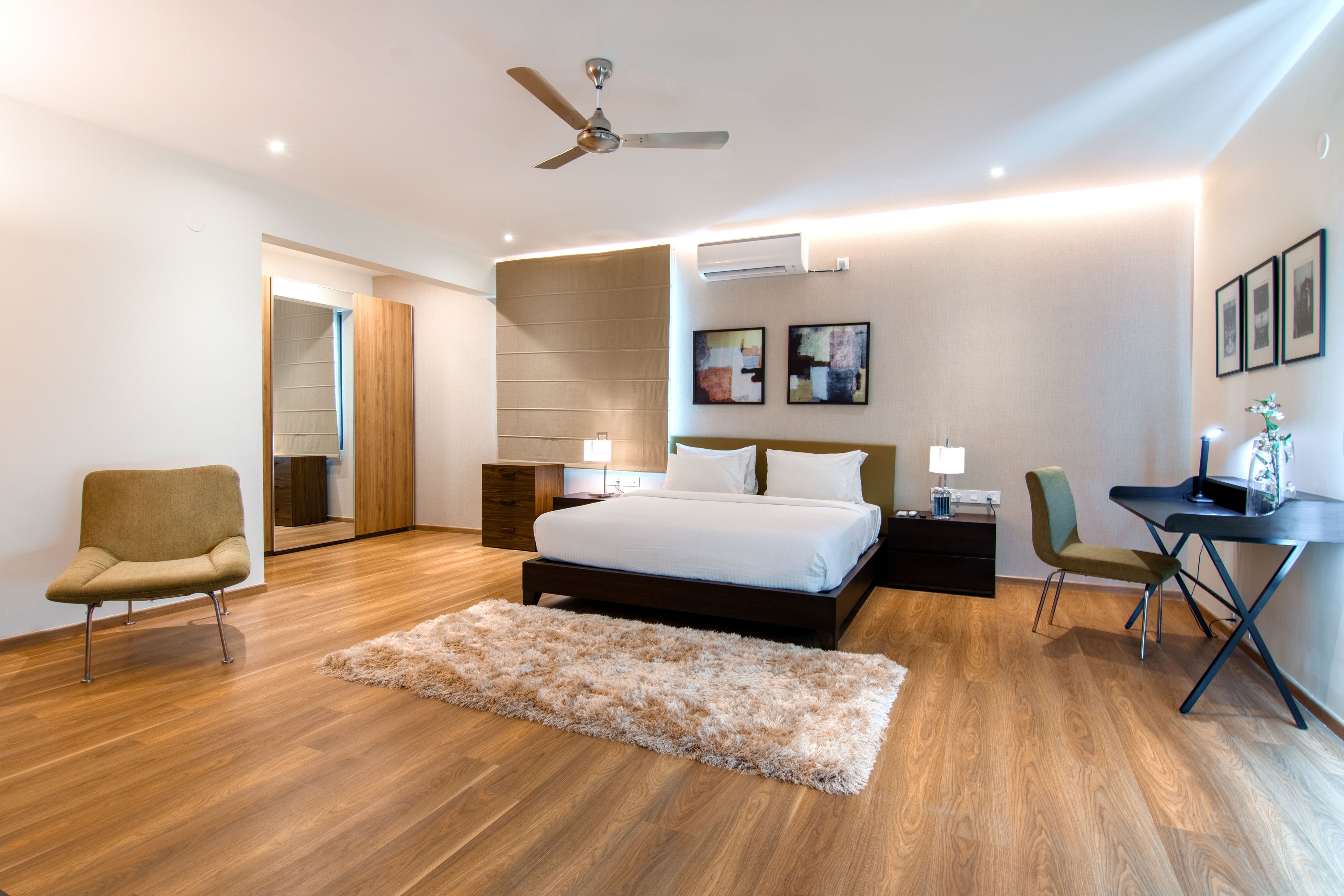 signature 3 bhk villa | premium bedding, memory-foam beds, minibar, in-room safe