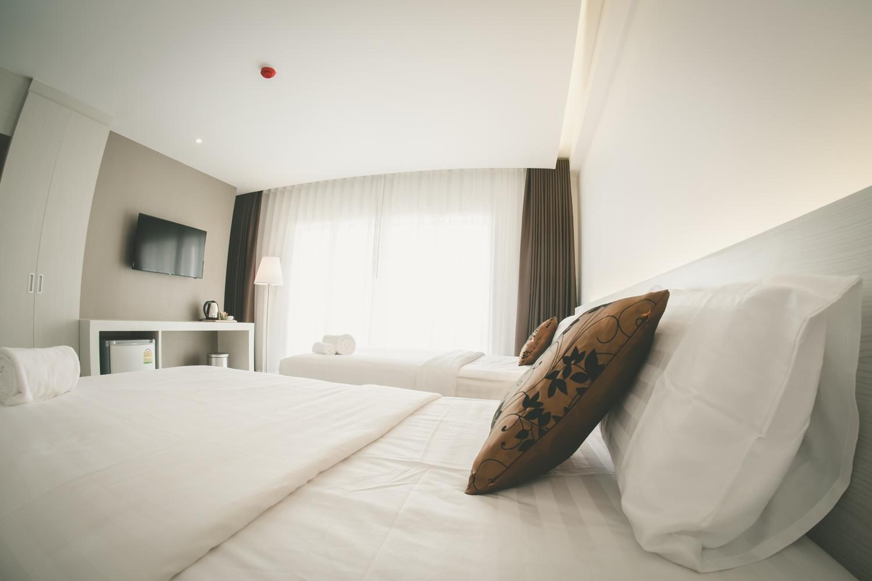 minibar, desk, blackout curtains, free wifi