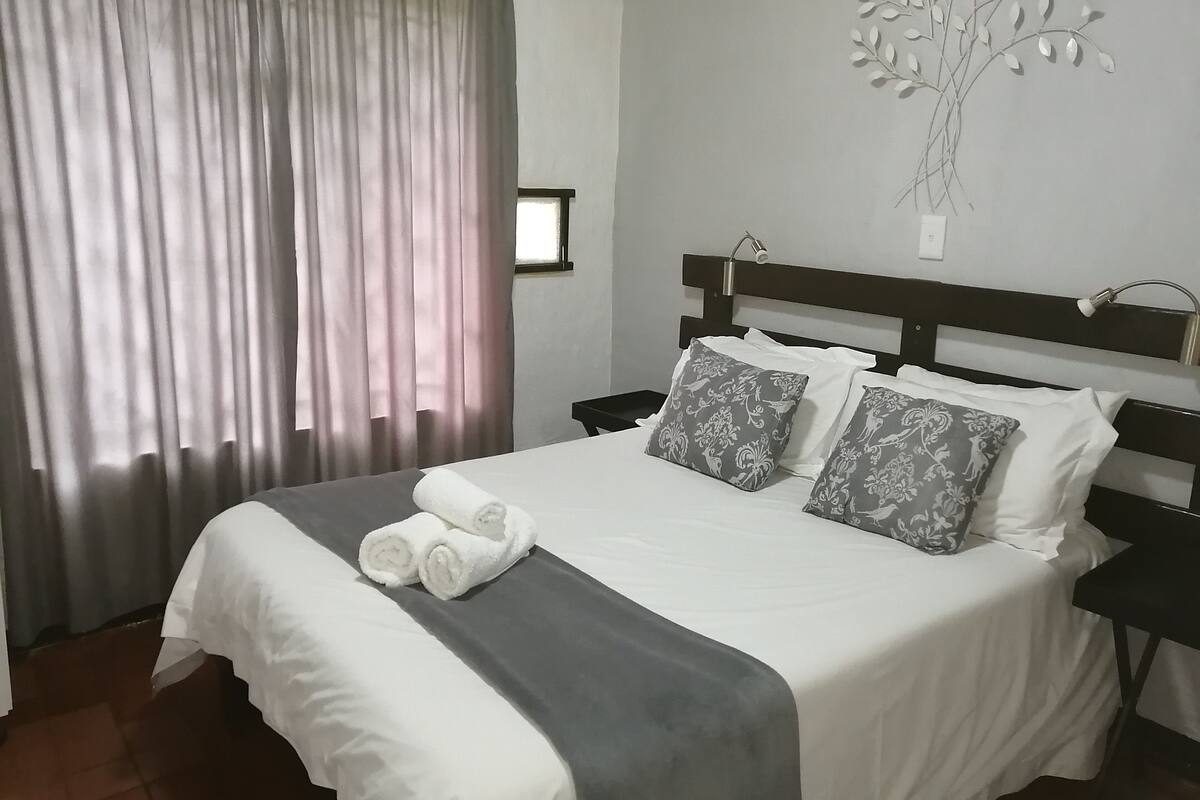 行政木屋, 2 间卧室, 花园景观, 花园 | 防过敏的被褥、隔音、熨斗/熨板、免费 WiFi