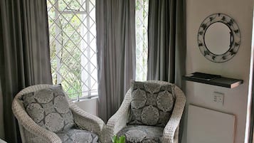 Executive Studio, 1 Double Bed, Ensuite, Garden View (2 Berth) | Living area | 32-inch flat-screen TV with digital channels, TV