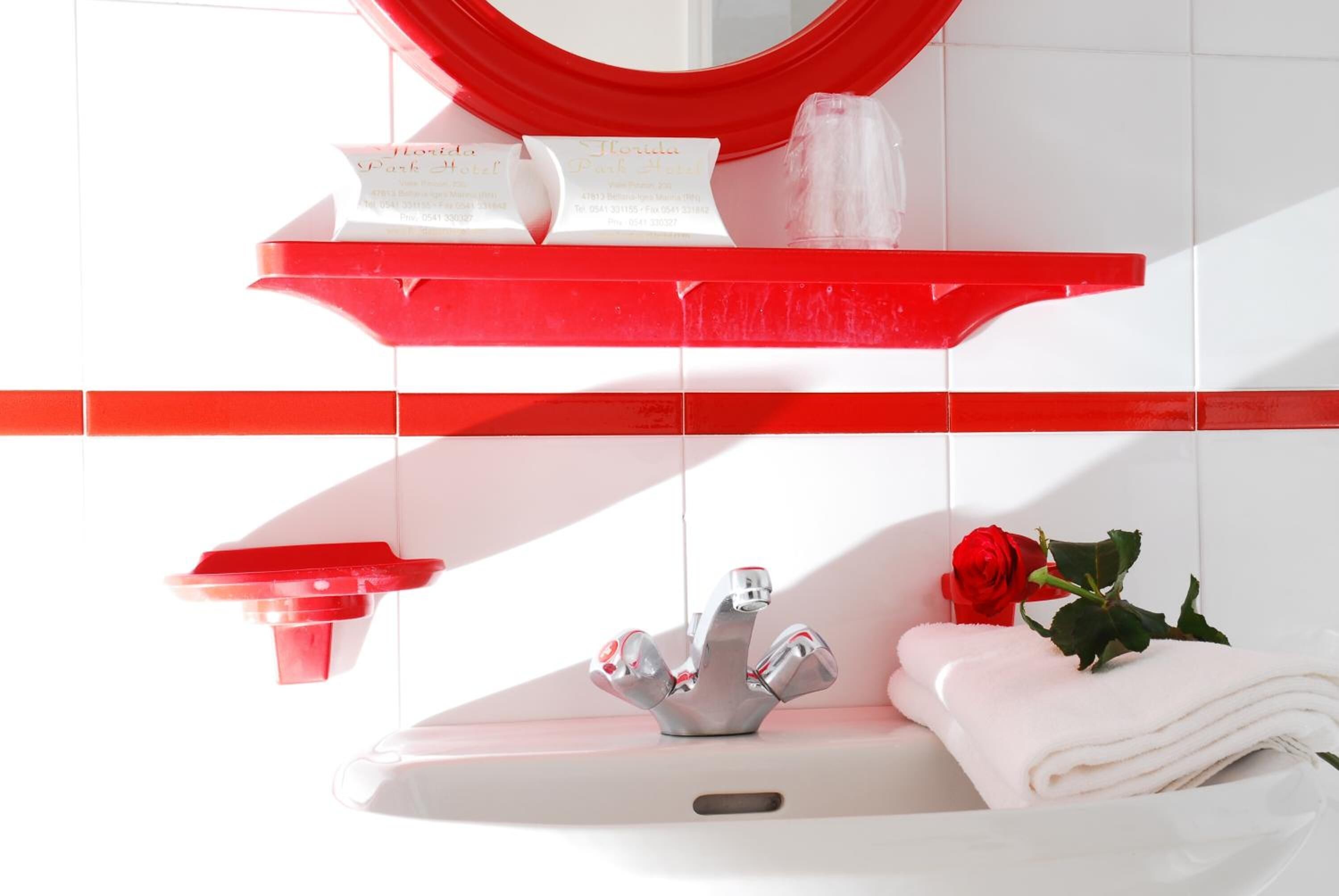 shower, free toiletries, hair dryer, bidet