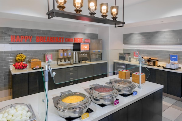 Free daily buffet breakfast