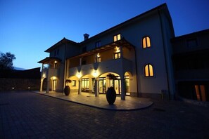 Front of property - evening/night